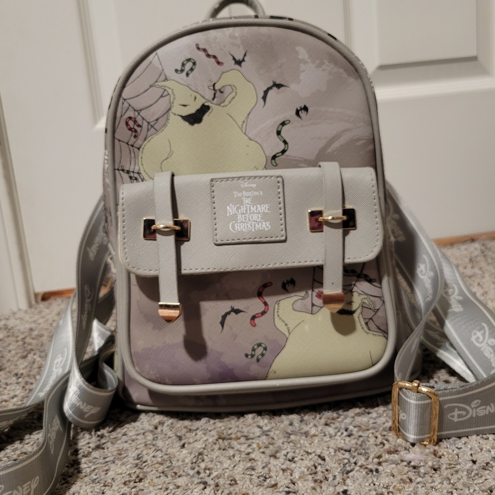 Disney Gray Backpack with Oogie Boogie Design